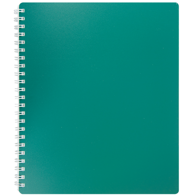 Тетрадь для записей CLASSIC, B5, 80 л., клетка, пластиковая обложка, зеленая BM.2419-004 фото
