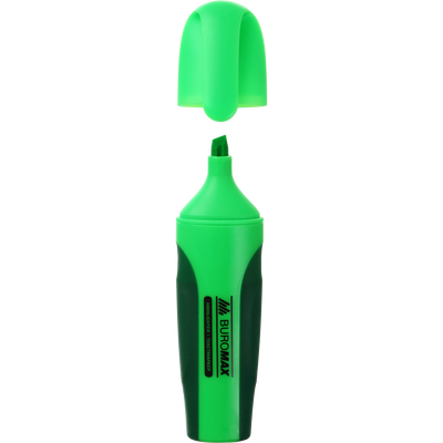 Текст-маркер NEON, зелений, 2-4 мм, з гум. вставками BM.8904-04 фото