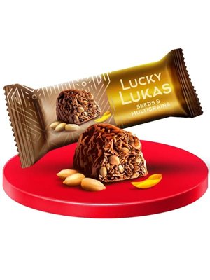 Цукерки Лукас Lucky Lukas з насінням соняшника, коробка 2 кг 14025 фото