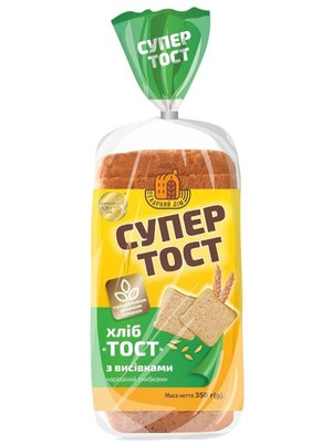Хліб Київхліб «ТОСТ» з висівками 350 г 90774 фото