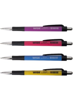 Ручка шариковая автоматическая WISE, 0.7 мм, пласт. корпус, синие чернила BM.8228 фото