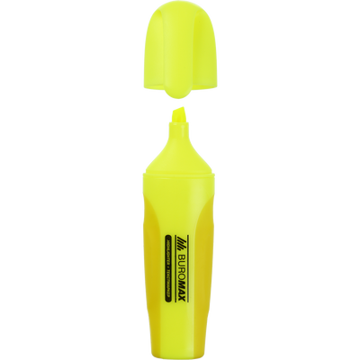 Текст-маркер NEON, жовтий, 2-4 мм, з гум. вставками BM.8904-08 фото