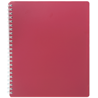 Зошит для нотаток CLASSIC, B5, 80 арк., клітинка, пластикова обкладинка, червоний BM.2419-005 фото
