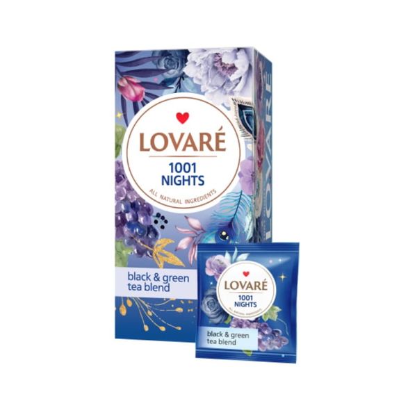 Чай змішаний квітковий Lovare «1001 ніч» 24 пакети 16508 фото