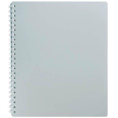 Зошит для нотаток CLASSIC, B5, 80 арк., клітинка, пластикова обкладинка, сірий BM.2419-009 фото