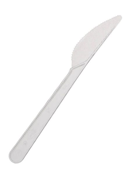 Нож пластиковый прозрачный Bittner Premium (прочный) 18 см, упаковка 100 шт 51018 фото