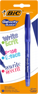 Ручка гелева Пиши-стирай "Джелосіті Ілюжн", синя 1 шт в блістері bc504895 фото