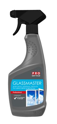 Средство для стекла, металла и глянцевых поверхностей PRO Service GlassMaster 0.55 л (15шт/ящ) 25483140 фото