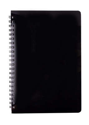 Тетрадь для записей GLOSS, L2U, В5, 80л., клетка, пластиковая обложка, черная BM.24552151-01 фото