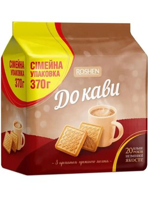 Печенье Roshen К кофе с ароматом топленого молока 370 г 23790 фото