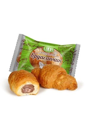 Круасан Лукас з начинкою какао-крем-горіх, коробка 1,4 кг 05931 фото