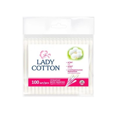 Ватные палочки Lady Cotton, 100 шт/упаковка 87351 фото