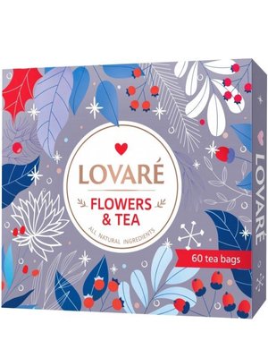 Колекція чаю Lovare Flowers&Tea 12 видів по 5 пакетиків 16171 фото