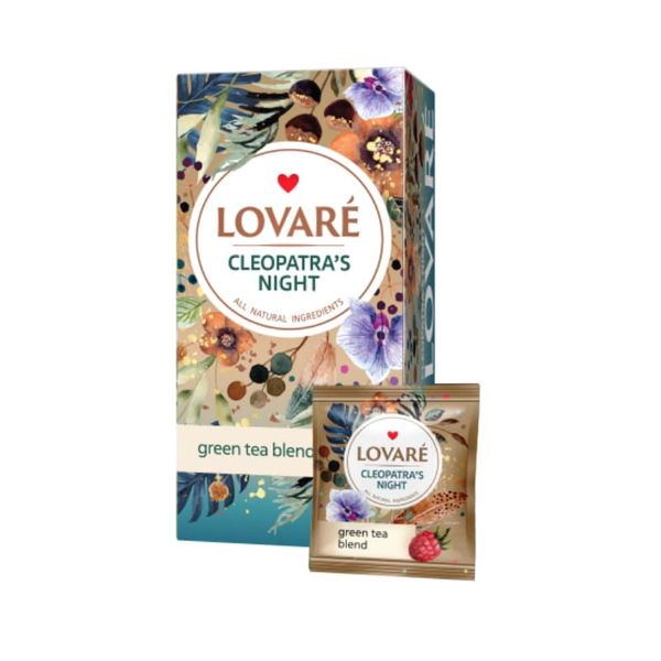 Чай фруктово-квітковий Lovare «Ніч Клеопатри» 24 пакети 71116 фото